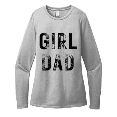 Pink Girl Dad Womens CVC Long Sleeve Shirt