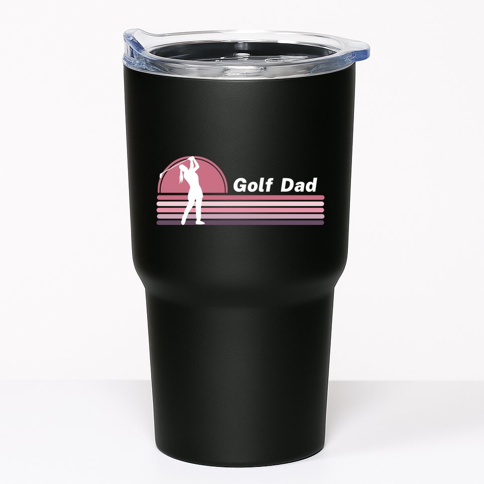 Proud Golf Dad Golf Lover Golf Player Golfing Funny Golf Hole In One Tumbler