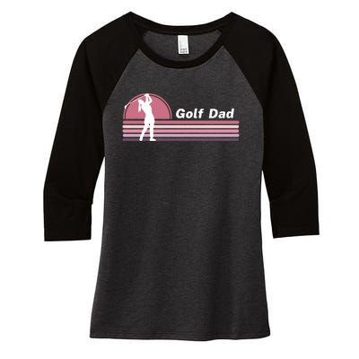 Proud Golf Dad Golf Lover Golf Player Golfing Funny Golf Hole In One Women's Tri-Blend 3/4-Sleeve Raglan Shirt