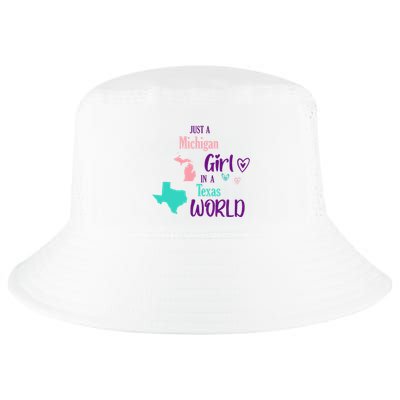 Proud Girl Design Just A Michigan Girl In A Texas World Cool Comfort Performance Bucket Hat