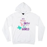 Proud Girl Design Just A Michigan Girl In A Texas World Hoodie