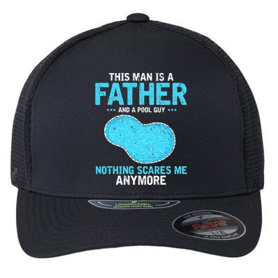 Pool Guy Design for Swimming Pool and Pool Cleaner Flexfit Unipanel Trucker Cap
