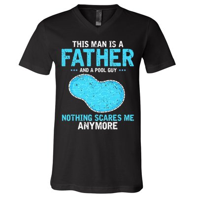 Pool Guy Design for Swimming Pool and Pool Cleaner V-Neck T-Shirt