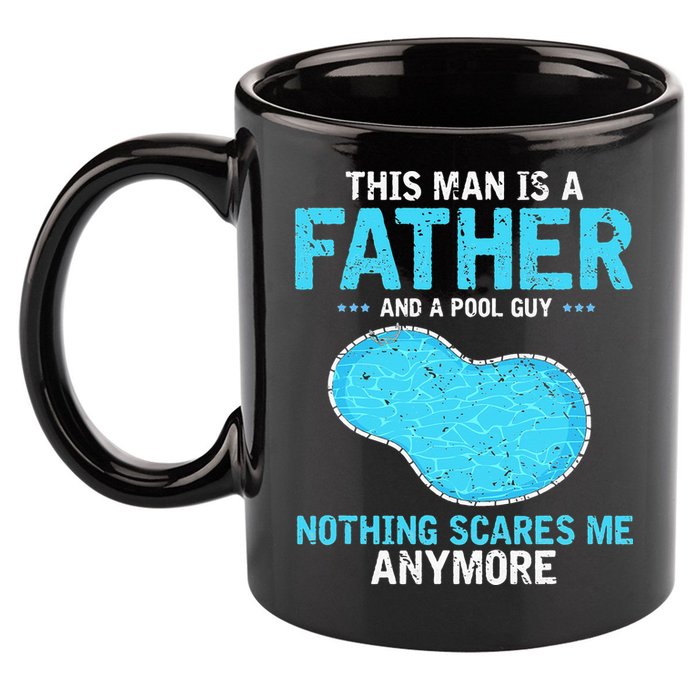 Pool Guy Design for Swimming Pool and Pool Cleaner 11oz C Handle Ceramic Mug