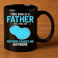 Pool Guy Design for Swimming Pool and Pool Cleaner 11oz C Handle Ceramic Mug
