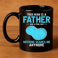 Pool Guy Design for Swimming Pool and Pool Cleaner 11oz C Handle Ceramic Mug
