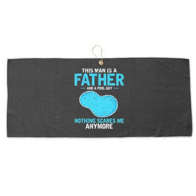 Pool Guy Design for Swimming Pool and Pool Cleaner Large Microfiber Waffle Golf Towel