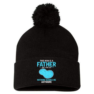 Pool Guy Design for Swimming Pool and Pool Cleaner Pom Pom 12in Knit Beanie