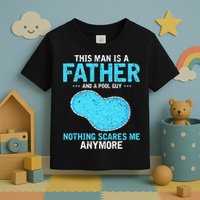 Pool Guy Design for Swimming Pool and Pool Cleaner Toddler T-Shirt