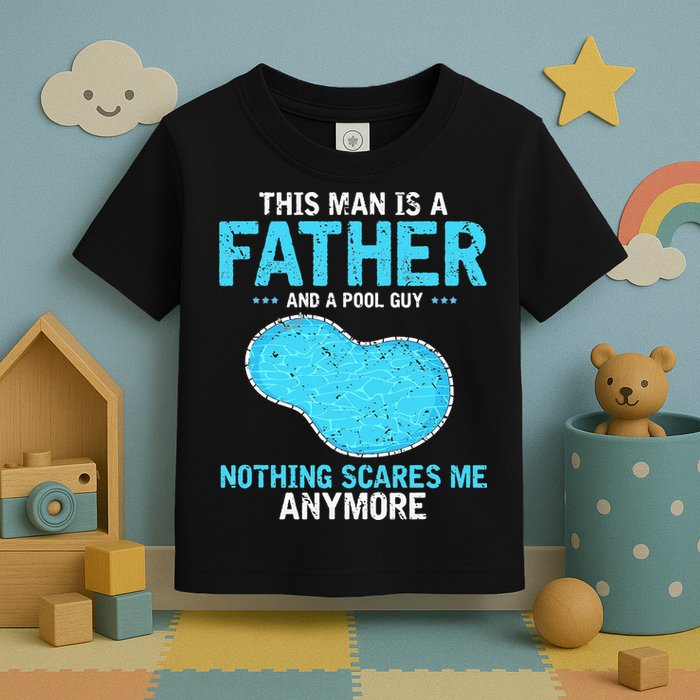 Pool Guy Design for Swimming Pool and Pool Cleaner Toddler T-Shirt