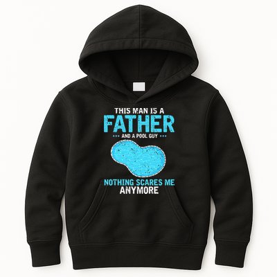 Pool Guy Design for Swimming Pool and Pool Cleaner Kids Hoodie