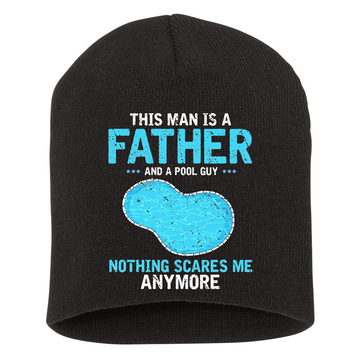 Pool Guy Design for Swimming Pool and Pool Cleaner Short Acrylic Beanie