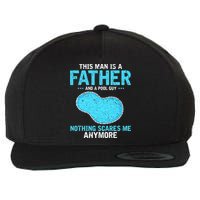 Pool Guy Design for Swimming Pool and Pool Cleaner Wool Snapback Cap