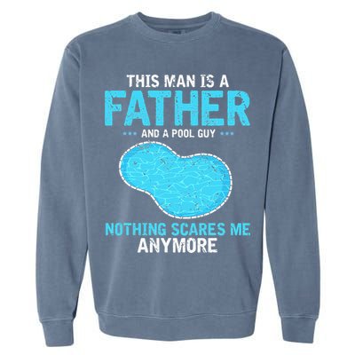 Pool Guy Design for Swimming Pool and Pool Cleaner Garment-Dyed Sweatshirt