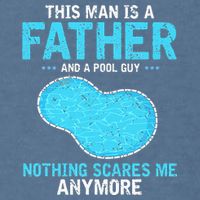 Pool Guy Design for Swimming Pool and Pool Cleaner Garment-Dyed Sweatshirt