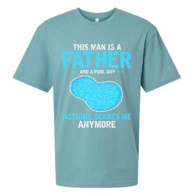 Pool Guy Design for Swimming Pool and Pool Cleaner Sueded Cloud Jersey T-Shirt