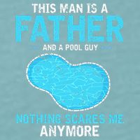 Pool Guy Design for Swimming Pool and Pool Cleaner Sueded Cloud Jersey T-Shirt