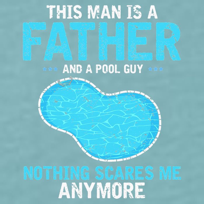 Pool Guy Design for Swimming Pool and Pool Cleaner Sueded Cloud Jersey T-Shirt