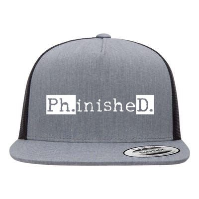 Ph.D Graduation Doctorate Student Graduate Flat Bill Trucker Hat