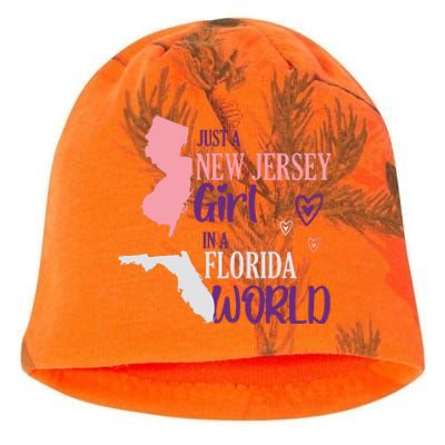 Proud Girl Design Just A New Jersey Girl In A Florida World Kati - Camo Knit Beanie