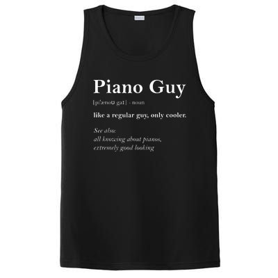 Piano Guy Definition Funny Boy Piano Gift Piano Player PosiCharge Competitor Tank