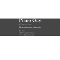 Piano Guy Definition Funny Boy Piano Gift Piano Player Bumper Sticker