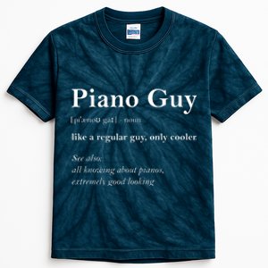 Piano Guy Definition Funny Boy Piano Gift Piano Player Kids Tie-Dye T-Shirt