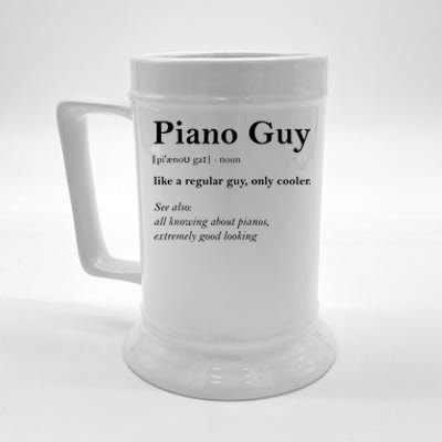 Piano Guy Definition Funny Boy Piano Gift Piano Player Beer Stein