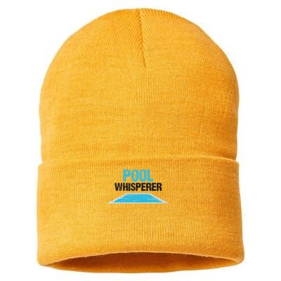Pool Guy Design For Swimming Pool Boy And Pool Cleaner Sustainable Knit Beanie