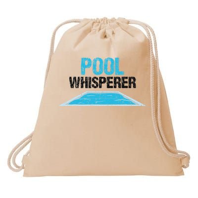Pool Guy Design For Swimming Pool Boy And Pool Cleaner Drawstring Bag