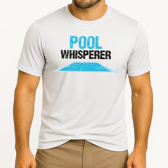 Pool Guy Design For Swimming Pool Boy And Pool Cleaner Cooling Performance Crew T-Shirt
