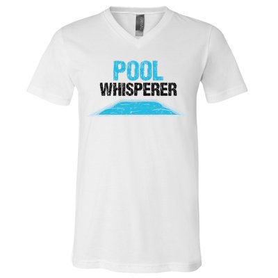 Pool Guy Design For Swimming Pool Boy And Pool Cleaner V-Neck T-Shirt