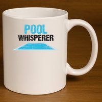 Pool Guy Design For Swimming Pool Boy And Pool Cleaner 11oz C Handle Ceramic Mug