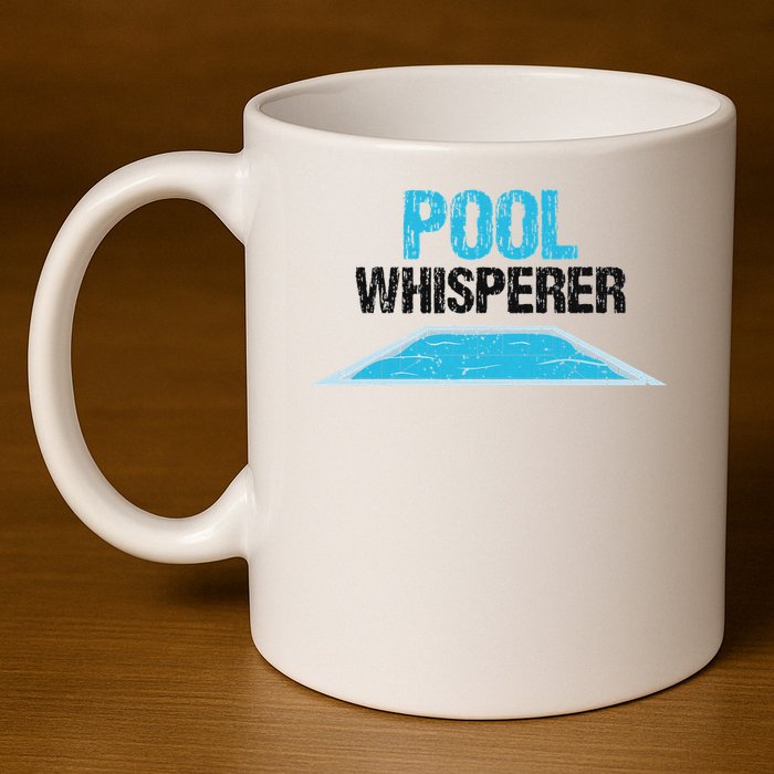 Pool Guy Design For Swimming Pool Boy And Pool Cleaner 11oz C Handle Ceramic Mug