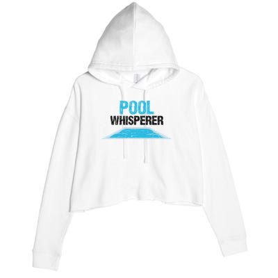 Pool Guy Design For Swimming Pool Boy And Pool Cleaner Crop Fleece Hoodie