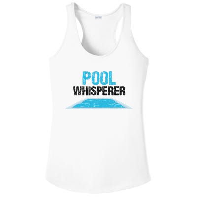 Pool Guy Design For Swimming Pool Boy And Pool Cleaner Ladies PosiCharge Competitor Racerback Tank