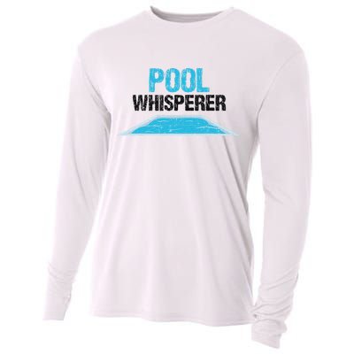 Pool Guy Design For Swimming Pool Boy And Pool Cleaner Cooling Performance Long Sleeve Crew