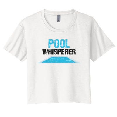 Pool Guy Design For Swimming Pool Boy And Pool Cleaner Crop Top