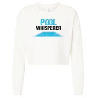 Pool Guy Design For Swimming Pool Boy And Pool Cleaner Cropped Pullover Crew