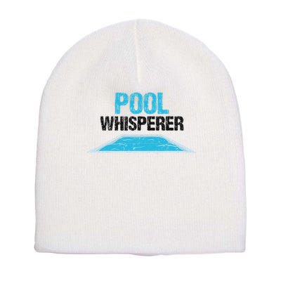 Pool Guy Design For Swimming Pool Boy And Pool Cleaner Short Acrylic Beanie