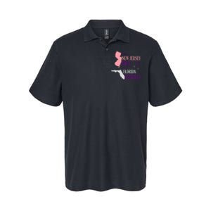 Proud Girl Design Just A New Jersey Girl In A Florida World Softstyle Adult Sport Polo