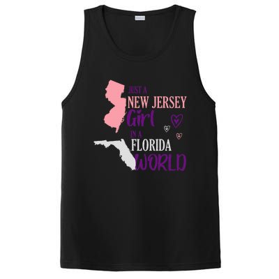 Proud Girl Design Just A New Jersey Girl In A Florida World PosiCharge Competitor Tank