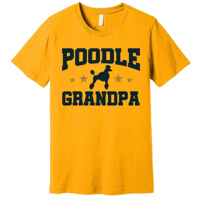 Poodle Grandpa Dog Papa Grandfather Standard Poodle Premium T-Shirt