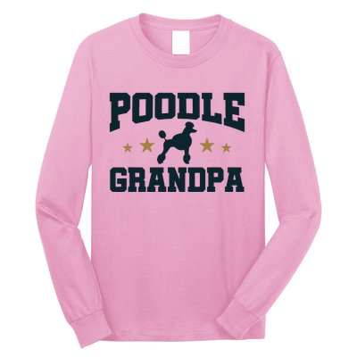 Poodle Grandpa Dog Papa Grandfather Standard Poodle Long Sleeve Shirt