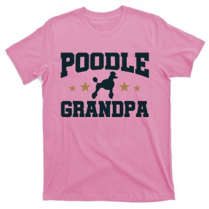 Poodle Grandpa Dog Papa Grandfather Standard Poodle T-Shirt