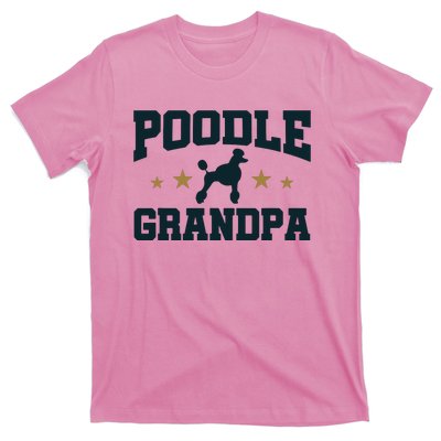 Poodle Grandpa Dog Papa Grandfather Standard Poodle T-Shirt