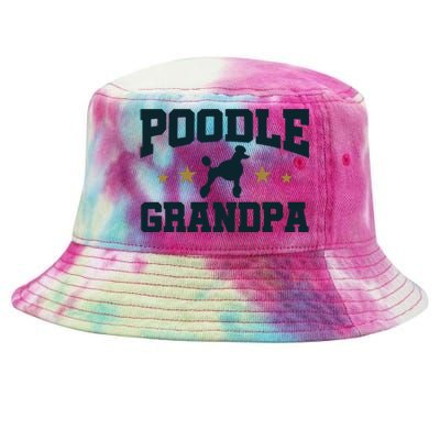 Poodle Grandpa Dog Papa Grandfather Standard Poodle Tie-Dyed Bucket Hat