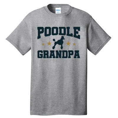 Poodle Grandpa Dog Papa Grandfather Standard Poodle Tall T-Shirt