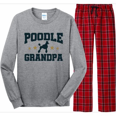 Poodle Grandpa Dog Papa Grandfather Standard Poodle Long Sleeve Pajama Set