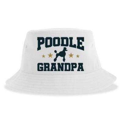 Poodle Grandpa Dog Papa Grandfather Standard Poodle Sustainable Bucket Hat